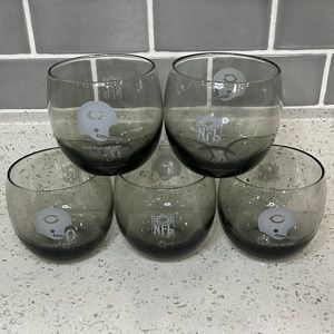 Set of 5 NFL Chicago Bears Short Glasses